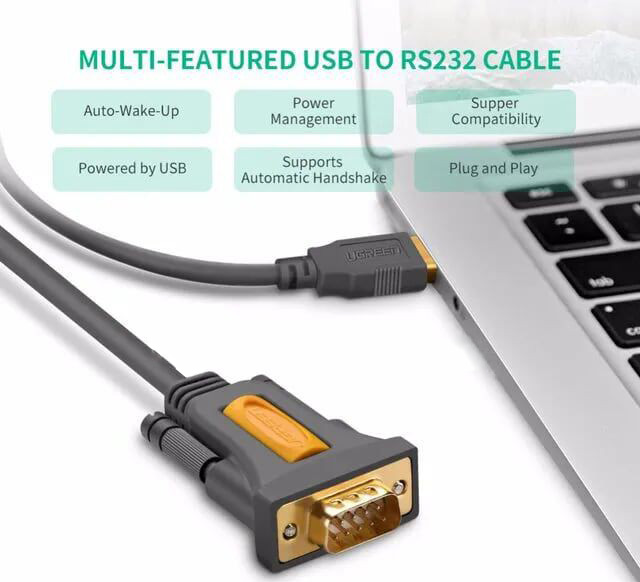 Cable USB to COM 1m Ugreen 20210 chính hãng, giá tốt tại Sơn Đạt.,JSC