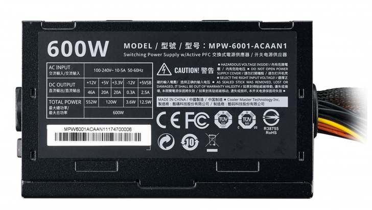 Power Cooler Master Elite V3 230V 600W uy tín, chất lượng tại Sơn Đạt.,JSC
