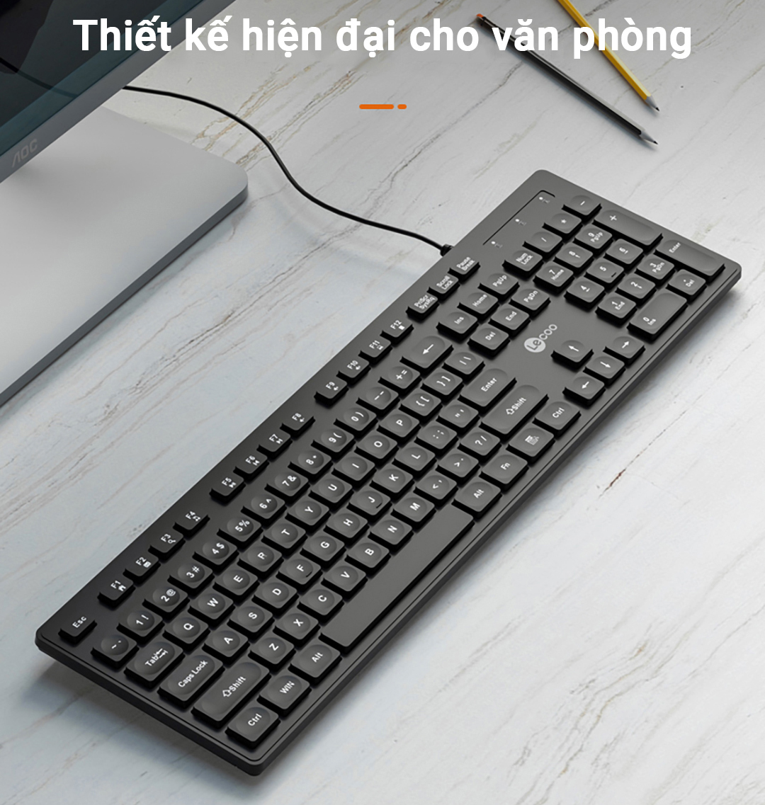 Keyboard PC Lecoo KB102 chính hãng, giá tốt tại Hải Phòng