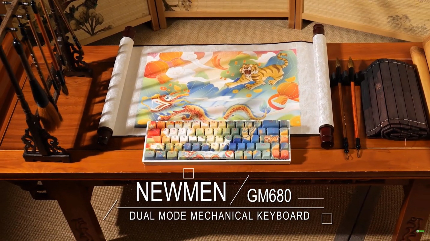 Bàn phím cơ Newmen GM680 Jungle chính hãng, giá rẻ Hải Phòng