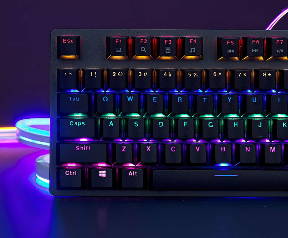 Bàn phím cơ Rapoo V500SE Rainbow Gaming blue Switch chính hãng, giá tốt tại Hải Phòng