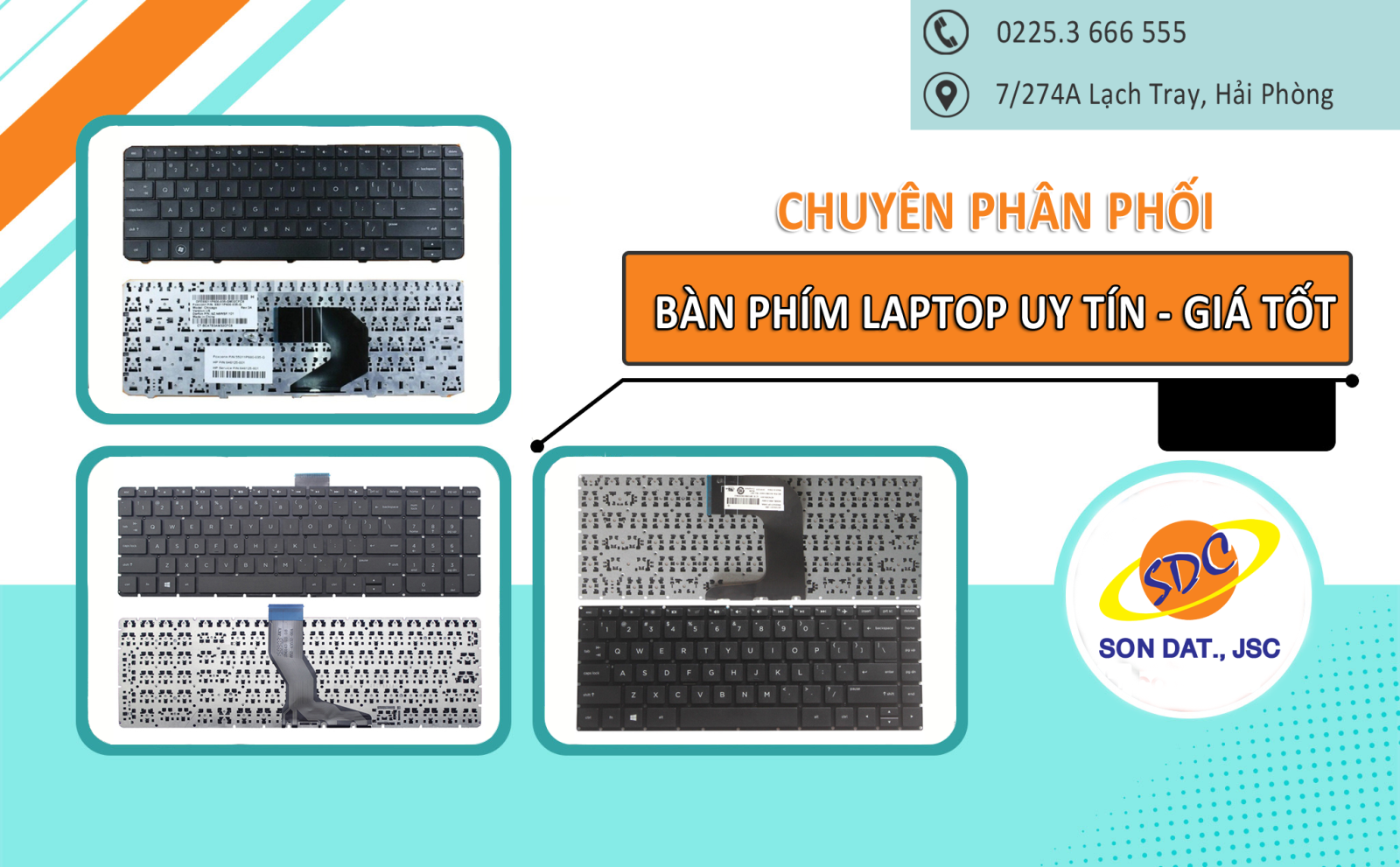 Chuyên phân phối bàn phím laptop uy tín, giá rẻ tại Hải Phòng