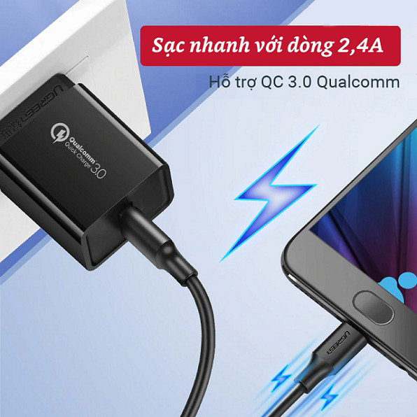 Cable micro USB 3.0 Ugreen 60138 chính hãng, giá tốt chỉ có tại Sơn Đạt.,JSC