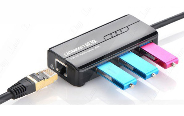 Hub Usb 3 cổng + lan usb 2.0 chính hãng, giá tốt tại Sơn Đạt.,JSC