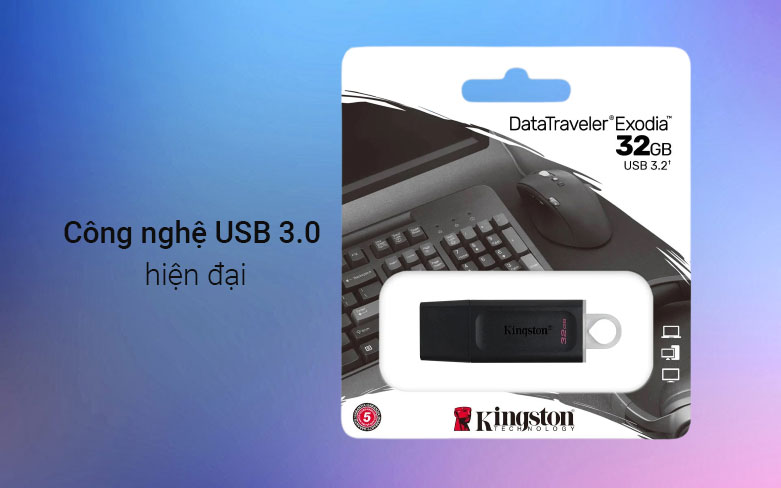 USB Kingston DataTraveler Exodia 32GB 3.2 chính hãng, giá tốt Hải Phòng