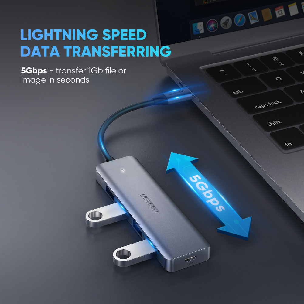 Bộ chia Usb-C sang 4 Usb Ugreen 70336 chính hãng, giá tốt tại Hải Phòng