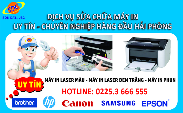Sửa chữa máy in nhanh chóng, hiệu quả Hải Phòng chọn ngay Sơn Đạt.,JSC