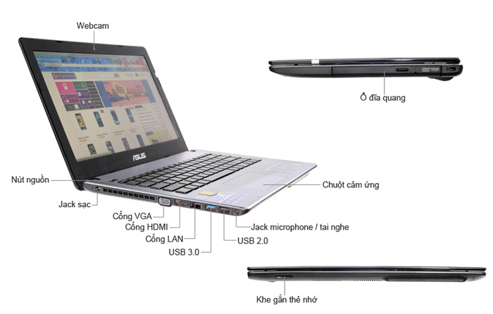Notebook SE Asus X450 uy tín, chất lượng chỉ có tại Hải Phòng