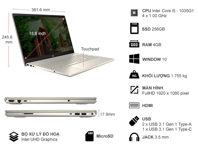 Notebook Se HP Pavilion 15-cs3116TX uy tín, chất lượng tại Hải Phòng