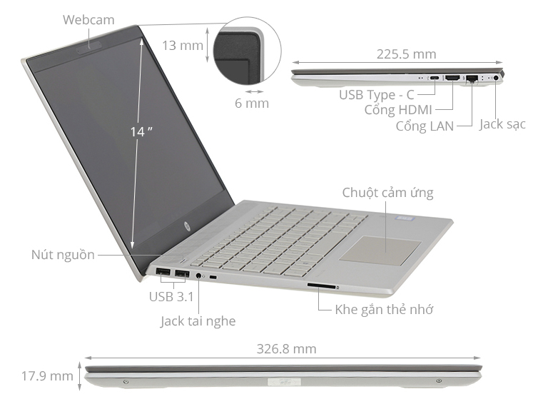Notebook Se Hp Pavilion 14-CE3067TU uy tín, chất lượng tại Hải Phòng
