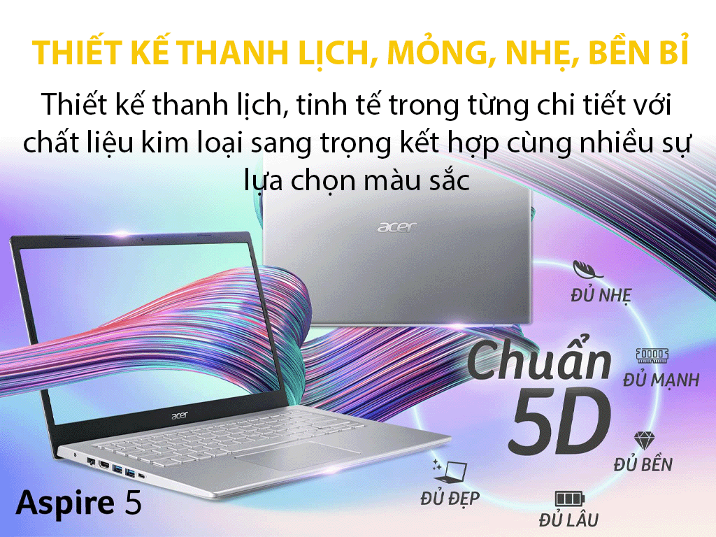 ACER Aspire 5 A515-56 uy tín, chất lượng tại Hải Phòng