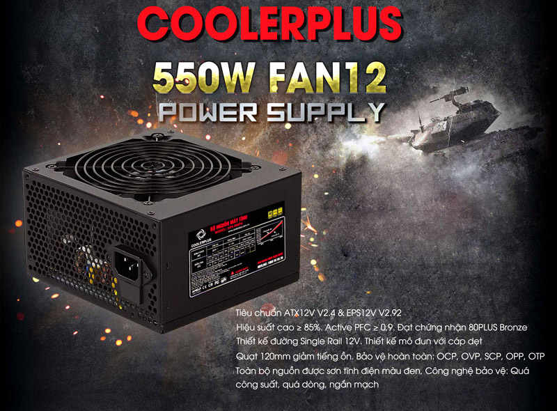 Power Coolerplus 550w chính hãng, giá tốt tại Sơn Đạt.,JSC