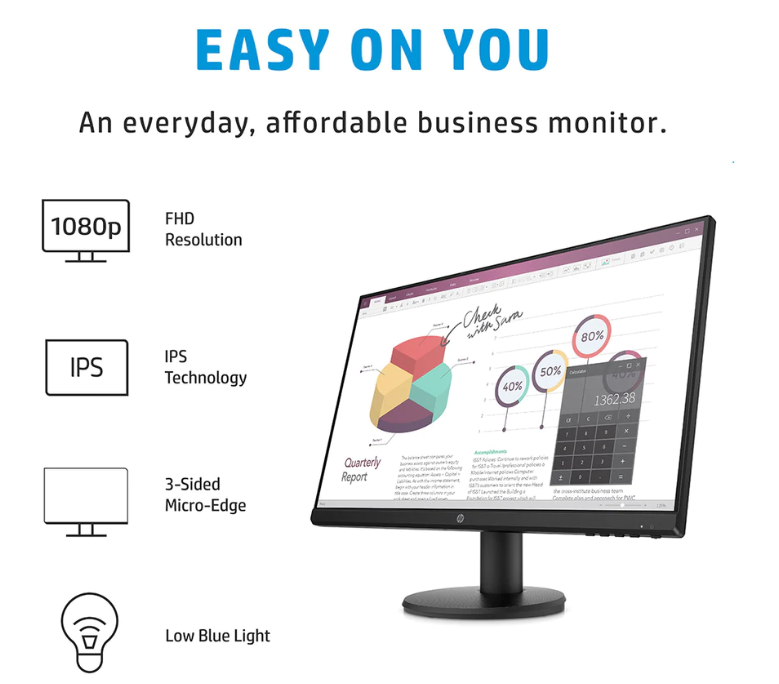 HP P24v G4 (9TT78AA) uy tín, chất lượng chỉ có tại Sơn Đạt.,JSC