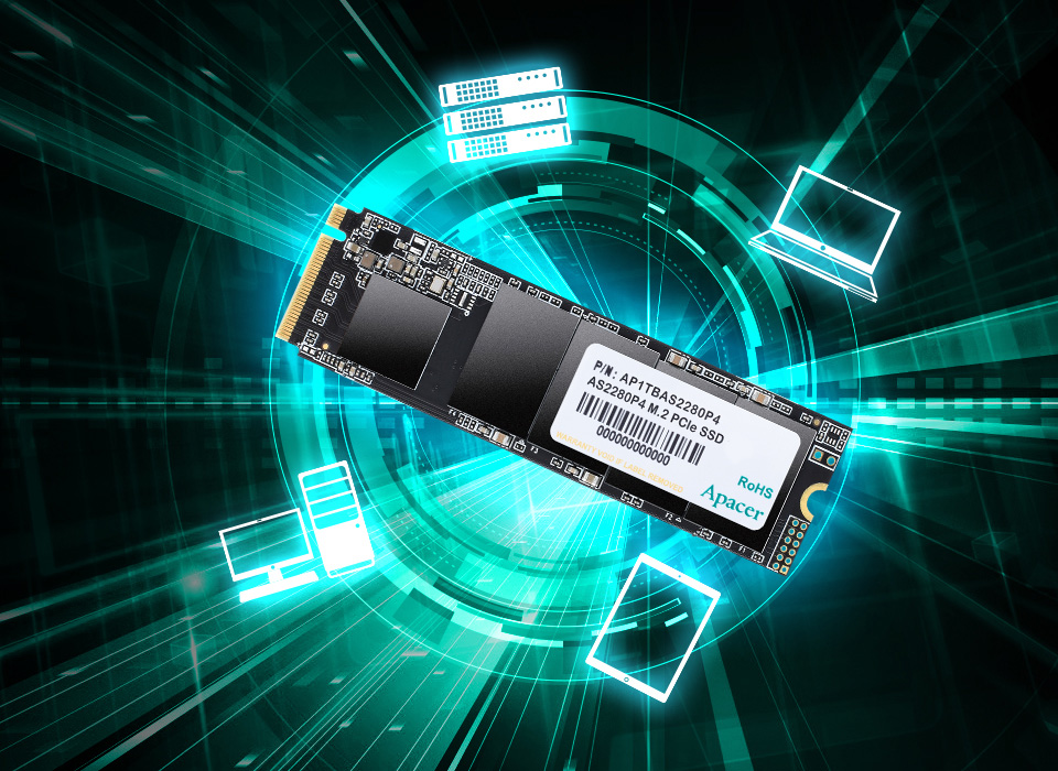 SSD M2 PCIe Apacer 512GB NVme chính hãng, giá tốt tại Hải Phòng