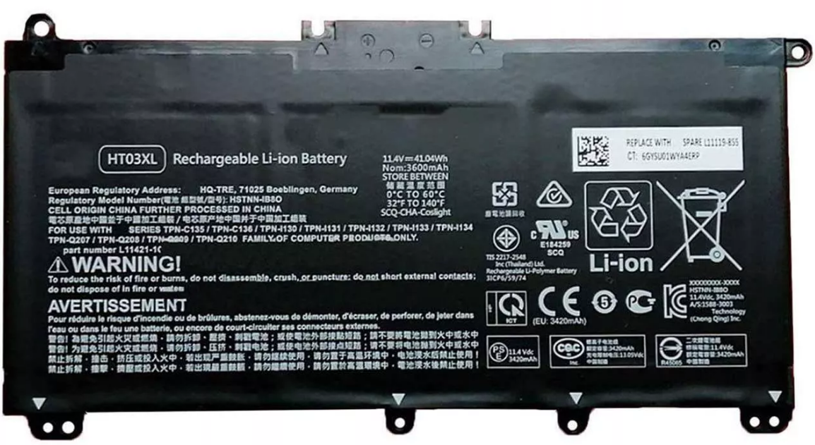 Pin HP HT03XL chính hãng, giá rẻ tại Hải Phòng