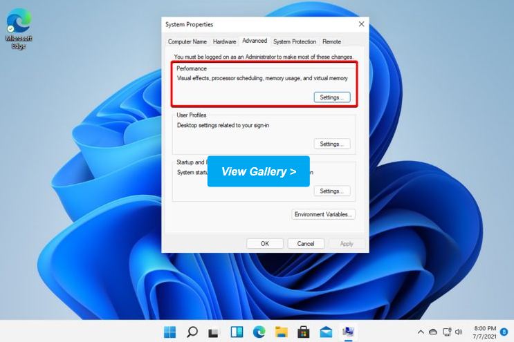 Chọn select settings để tắt hiệu ứng ảnh động- Sơn Đạt.,JSC