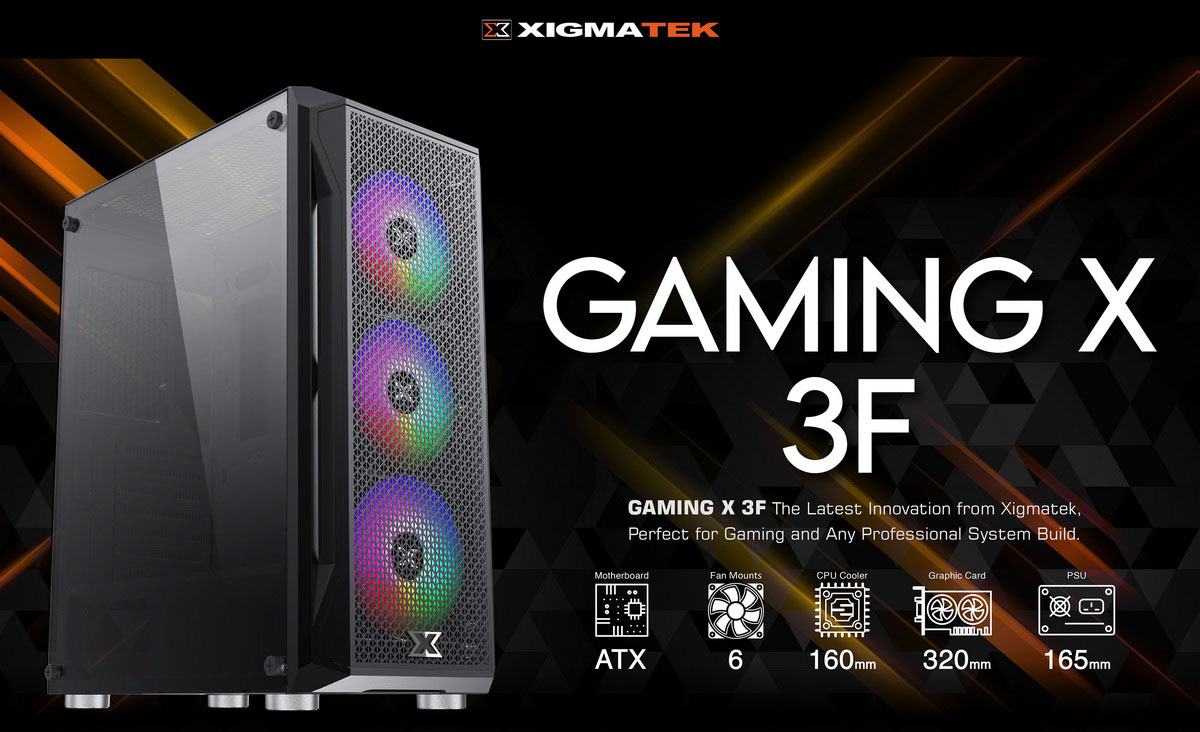 Case Xigmatek GAMING X 3F EN49899 là vỏ case PC có thiết kế hiện đại, kiểu dáng chắc chắn