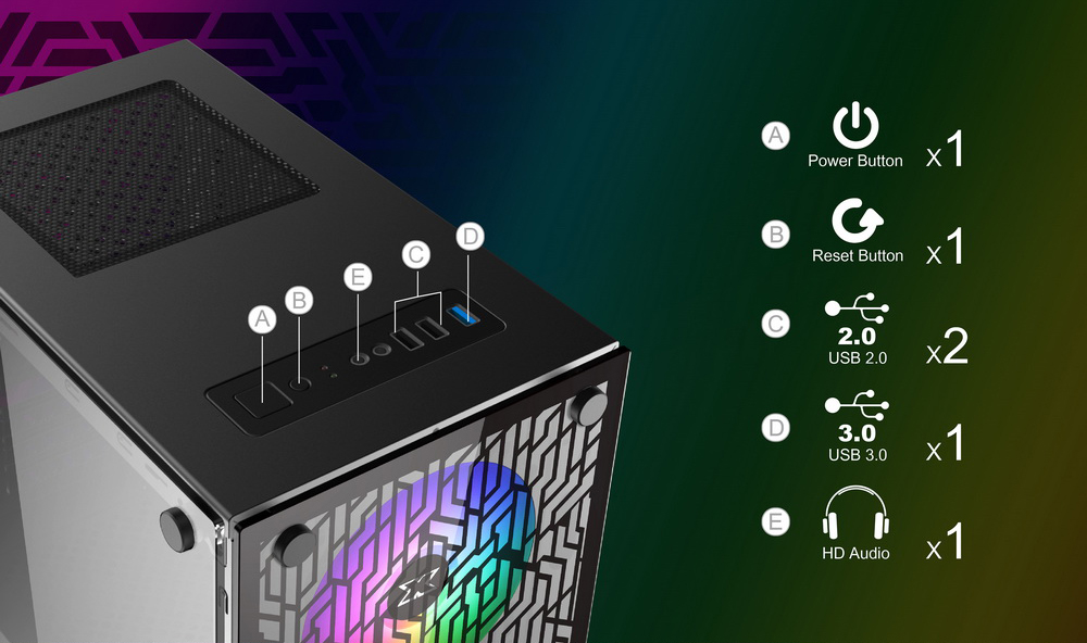 Vỏ case Xigmatek NYX chất lượng, giá tốt tại Sơn Đạt.,JSC