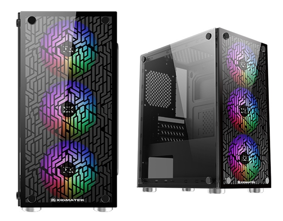Vỏ case Xigmatek NYX 3 FAN sẽ khiến bộ PC Gaming của bạn trông nổi bật và phong cách