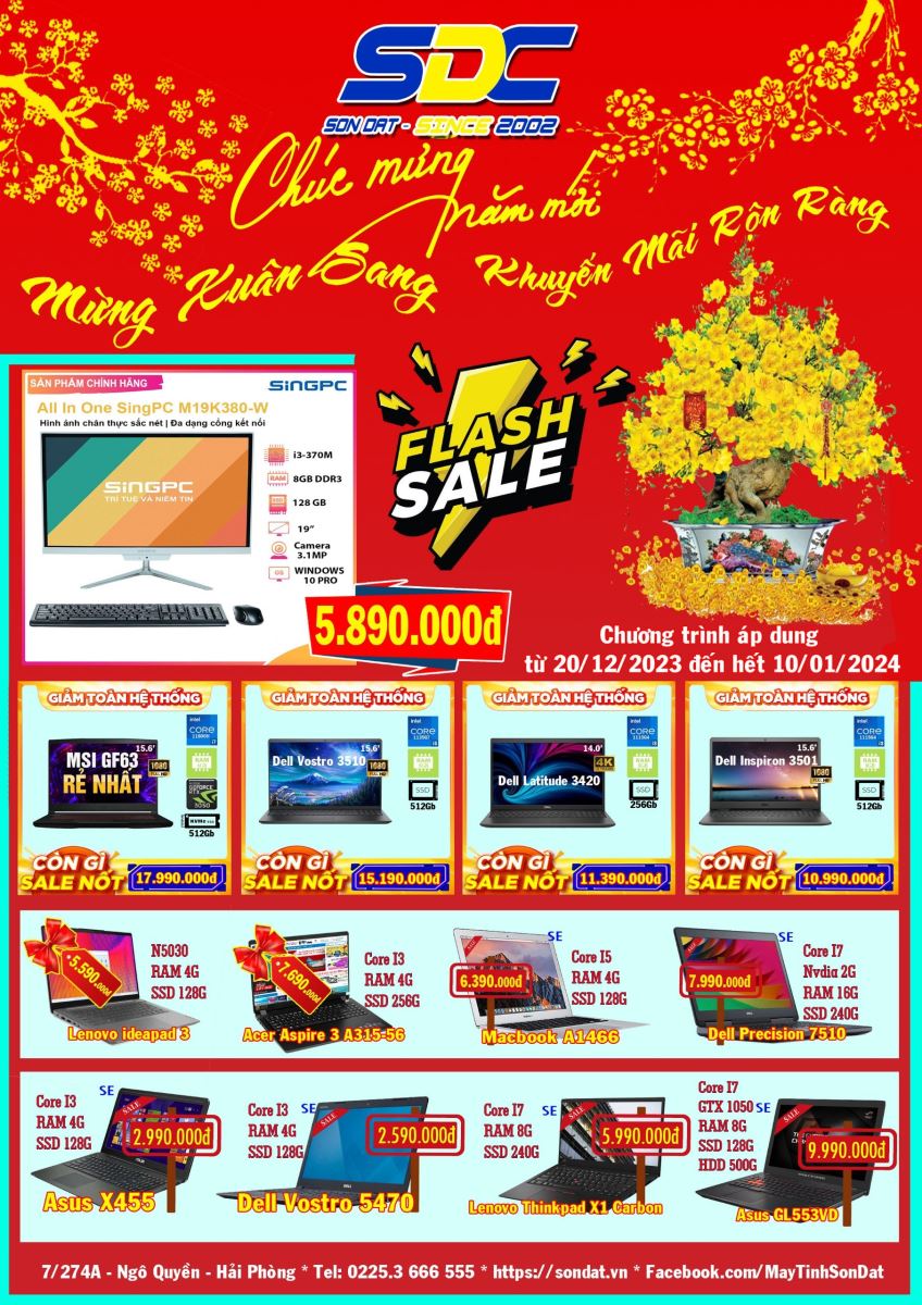 FLASH SALE Mừng xuân sang - Khuyến mãi rộn ràng