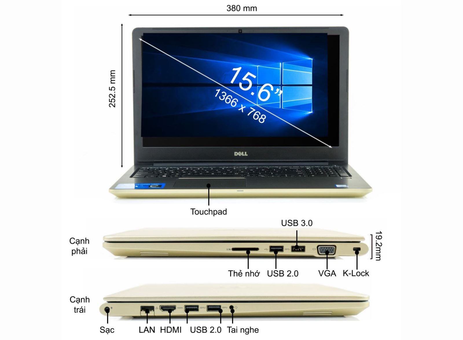 Notebook Se Dell Vostro V5568 dòng sản phẩm hướng đến đối tượng khách hàng là sinh viên - nhân viên văn phòng