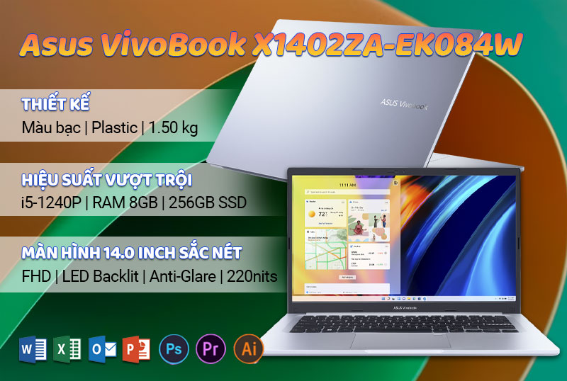 ASUS X1402Z (X1402ZA-EK084W) chính hãng, giá tốt Hải Phòng