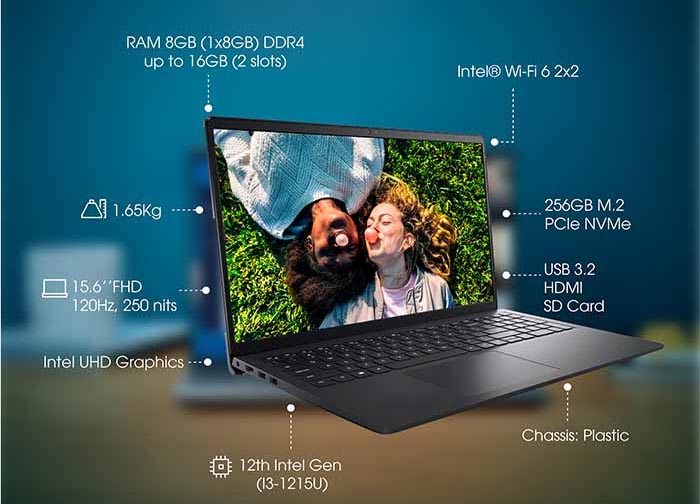 Dell Inspiron 15 3520-i3U082W1 chính hãng,  giá tốt tại Sơn Đạt.,JSC
