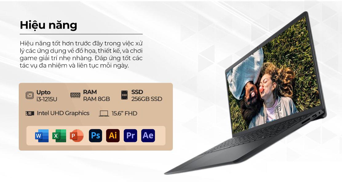 Dell Inspiron 15 3520-i3U082W1 chất lượng, giá rẻ tại Hải Phòng