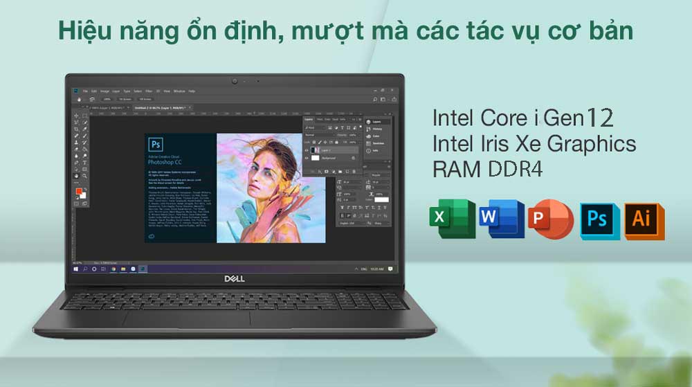 Dell Inspiron 15 3520 N3520-I5U085W11BLU được trang bị CPU Intel Core i thế hệ 12 đem lại hiệu năng vượt trội.