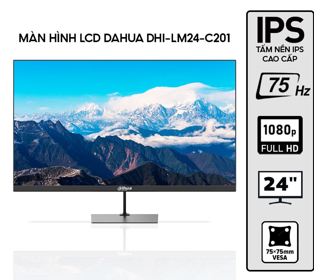 Monitor DAHUA 24-inch DHI-LM24-C201 chính hãng, giá tốt tại Sơn Đạt.,JSC