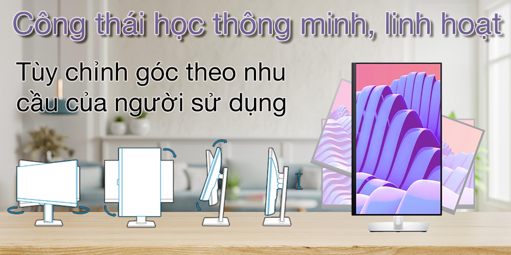 Màn hình Dell P2422H cung cấp trải nghiệm xem InfinityEdge gần như không viền