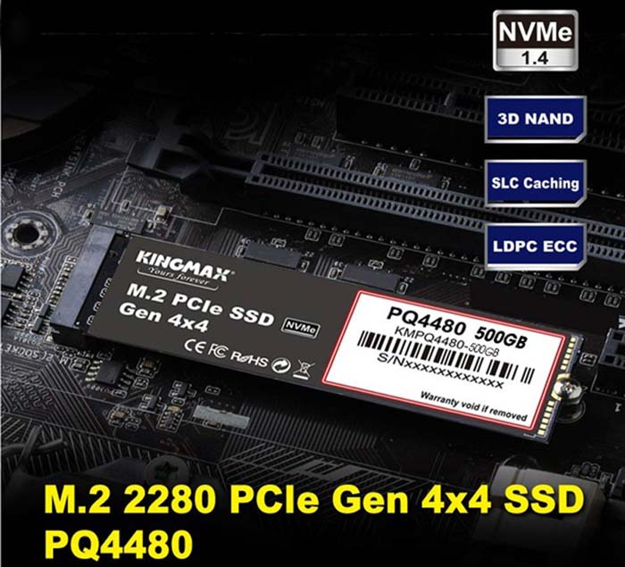SSD Kingmax 500GB PQ4480 uy tín, chất lượng tại Sơn Đạt.,JSC