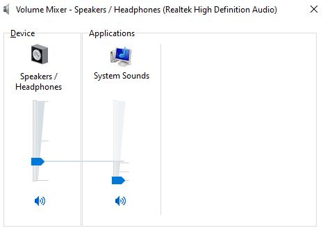 Click chuột phải vào biểu tượng và chọn mục Open Volume mixer