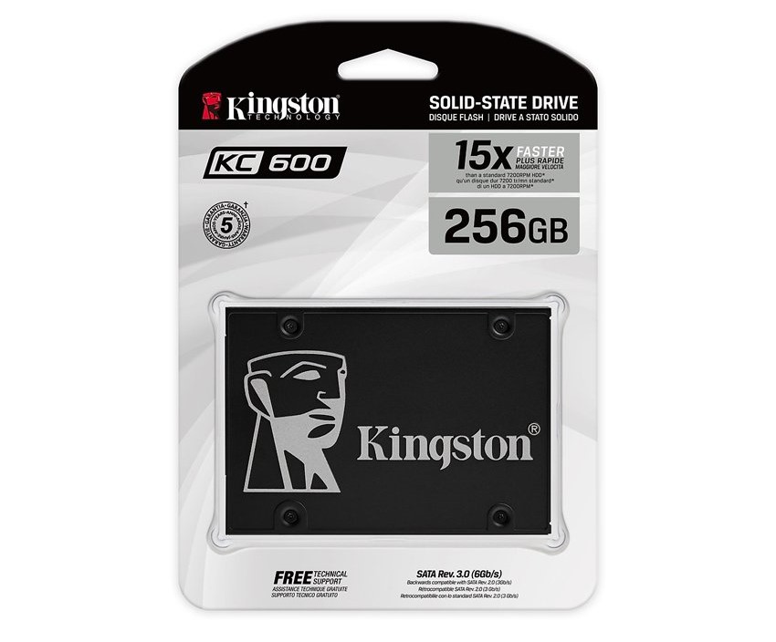Ổ SSD 256GB Kingston KC600 nhanh hơn so với ổ đĩa cứng HDD thông thường