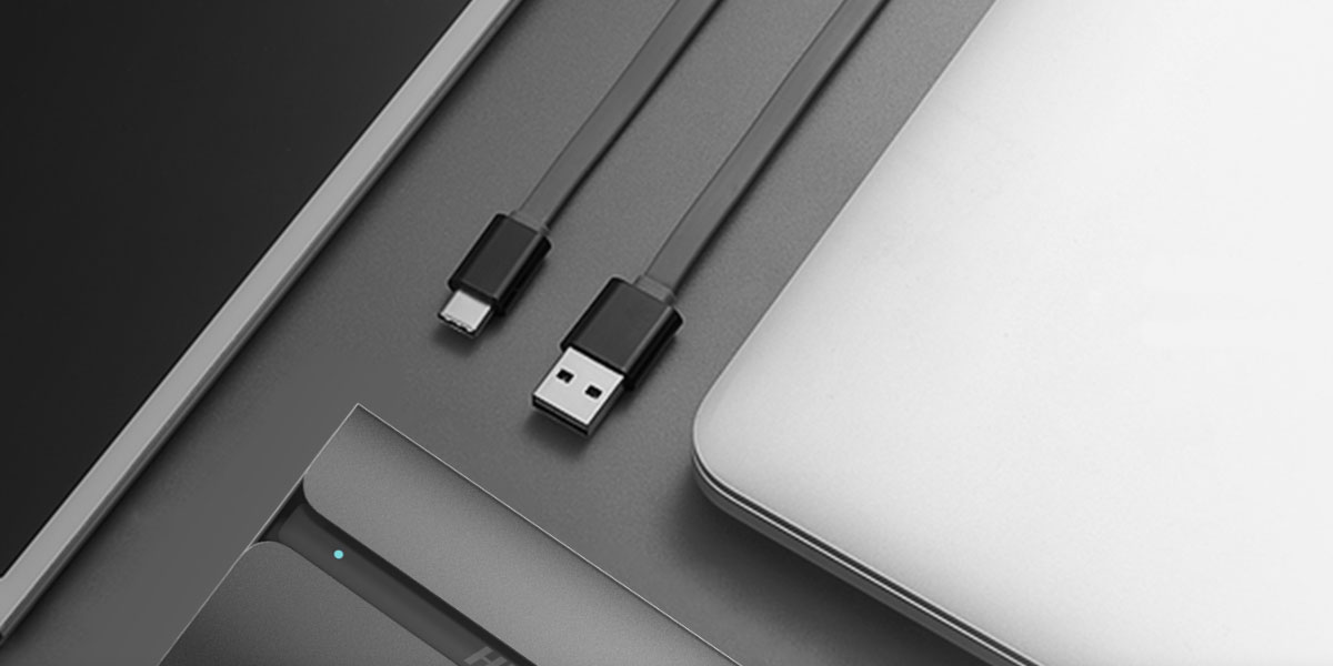 Ổ cứng di động SSD Hiksemi T300S 1Tb USB-A & USB-C Màu xám
