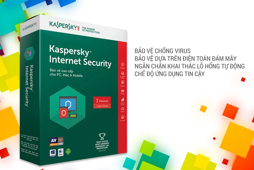 Phần mềm diệt virut Kaspersky Plus -1U uy tín, giá tốt Hải Phòng
