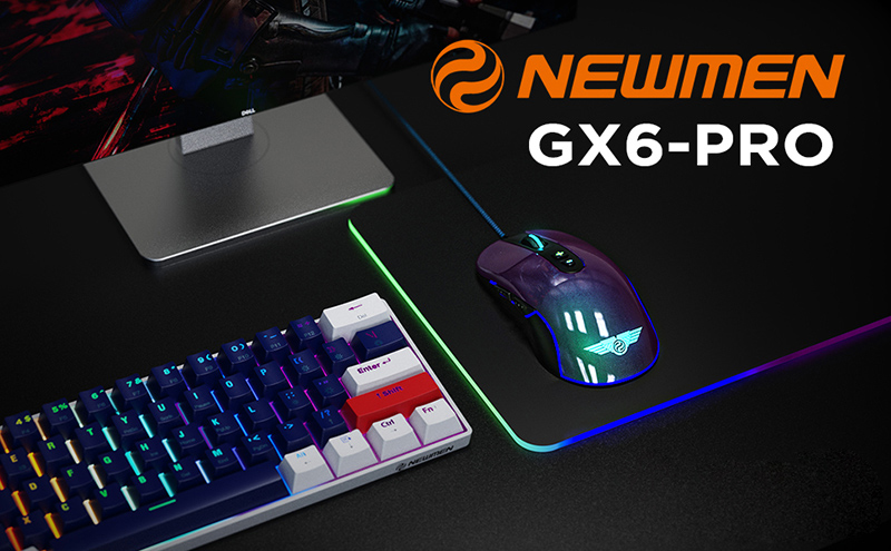Mouse Newmen RGB Gaming GX6 là sản phẩm chuột gaming phổ thông kiệt tác