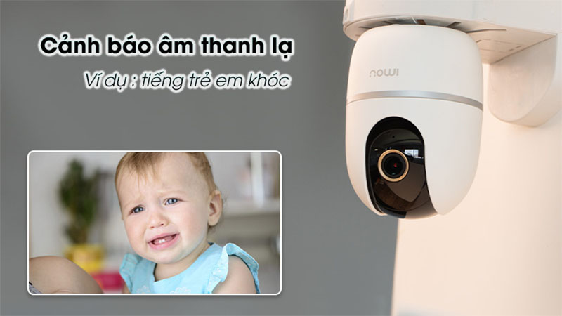 Camera này được tích hợp còi báo động, có thể phát ra âm thanh cảnh báo khi phát hiện sự xâm nhập