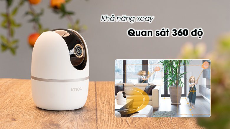 Camera Imou IPC-A32EP-L là mẫu camera wifi trong nhà quay quét 3MP chính hãng