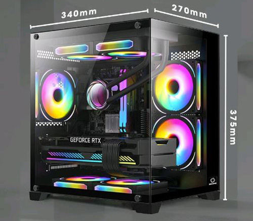Case Coolerplus CPC-X34B là sự kết hợp tinh tế giữa chất liệu thép và kính cường lực