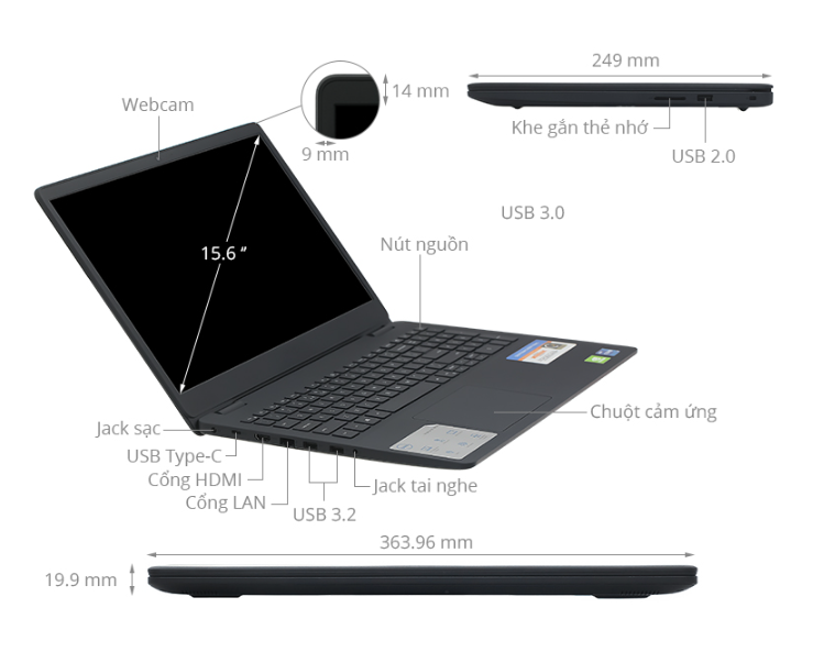 Notebook Se Dell Inspiron 15 3511 là sản phẩm laptop học tập - văn phòng - game giải trí 