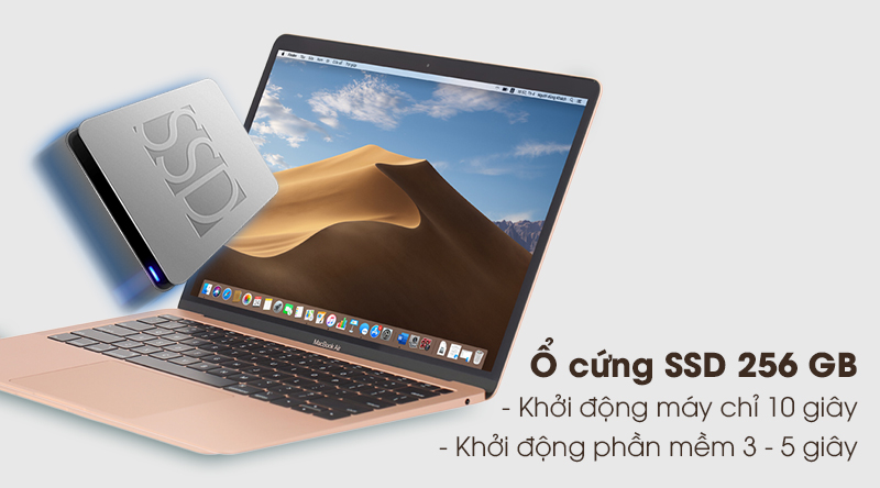 Notebook Se Macbook Air 2020 sở hữu màn hình 13.3 inch chuẩn Retina sắc nét