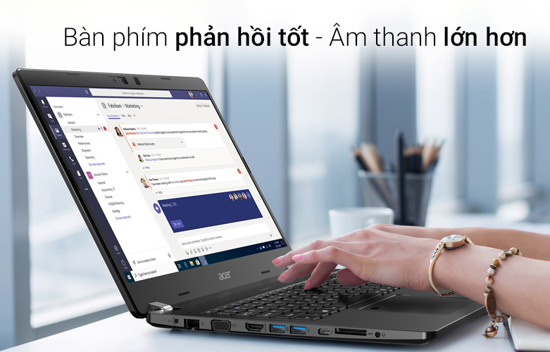 Với Acer NX.VPNSV-RMN N19Q7 (TMP214-53-56x4) công việc văn phòng của bạn thật dễ dàng với khả năng xử lý cực cao