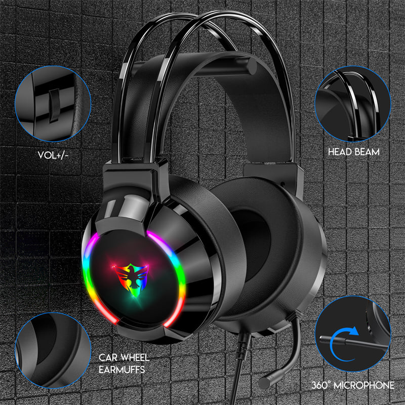 Headphone RGB G606 sử dụng cuộn dây dài 40mm, mang lại chất lượng âm thanh tuyệt vời