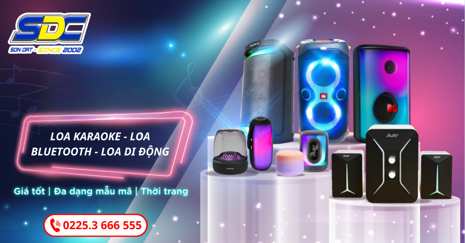 Sơn Đạt.,JSC tự hào là địa chỉ cung cấp loa Bluetooth, loa vi tính chính hãng