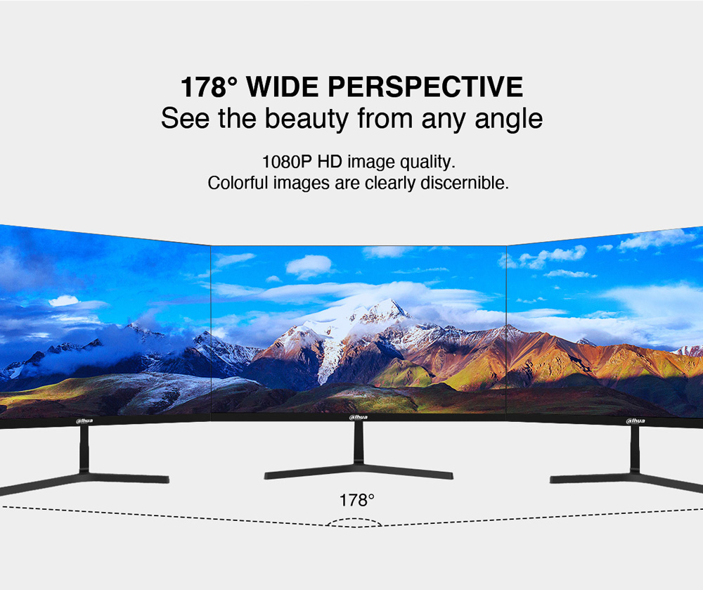 Monitor Dahua 24-inch DHI-LM24-B200S này được tích hợp âm thanh stereo 2W tích hợp sẵn