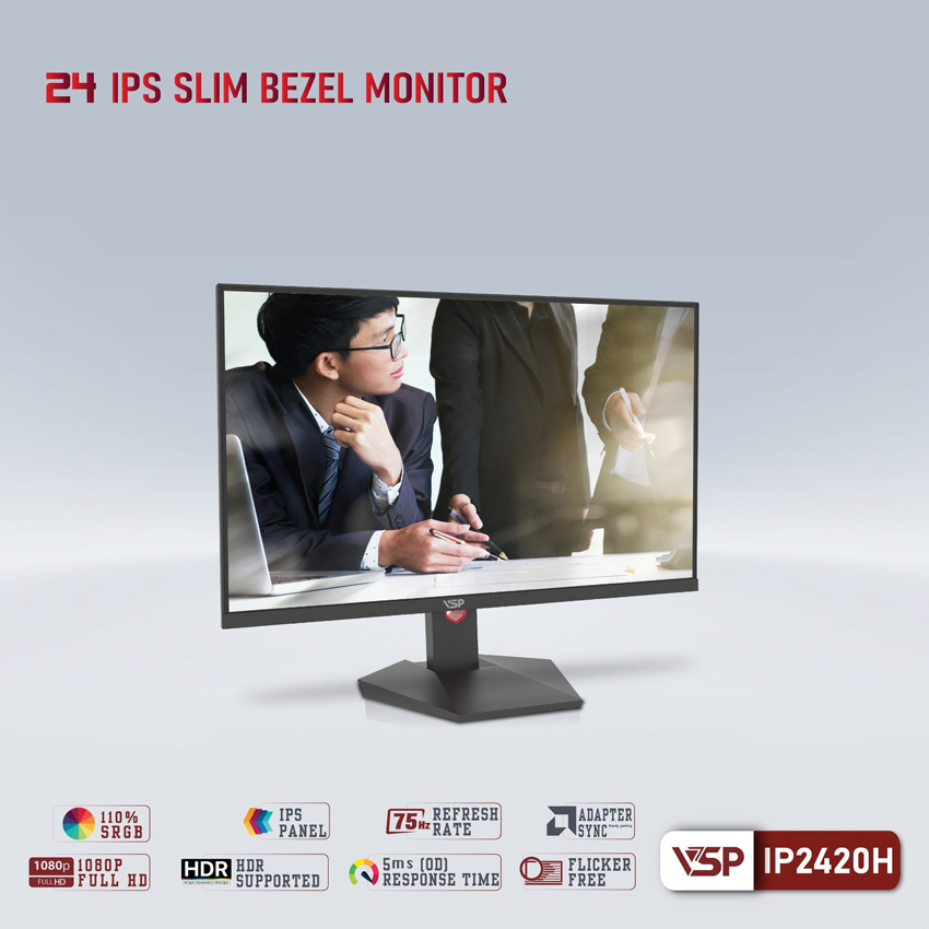 Monitor 24-inch VSP IP2420H cho phép bạn xem từ mọi góc độ