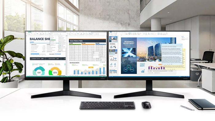 Moniter Samsung 23.8-inch LF24T370 rộng lớn không chỉ mang đến trải nghiệm xem vượt trội