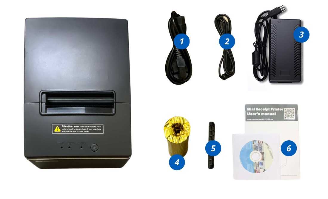 Máy in hóa đơn Xprinter N260W có thiết kế nhỏ gọn, đẹp mắt