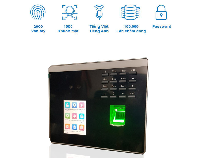 Máy chấm công nhận diện khuôn mặt Zkteco MB500-VL đem đến những công nghệ hàng đầu